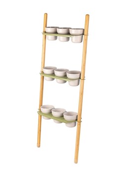 Vigar Regał w kolorze jasnobrązowo-zielonym na rośliny - 52 x 127 x 18 cm ze sklepu Limango Polska w kategorii Doniczki i osłonki - zdjęcie 188883937