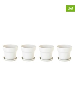 Vigar Doniczki (4 szt.) "Urban garden" w kolorze szarym - wys. 12 x Ø 13 cm ze sklepu Limango Polska w kategorii Doniczki i osłonki - zdjęcie 188884038