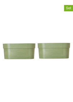 Vigar Doniczki (2 szt.) "Urban garden" w kolorze zielonym - 37 x 17 x 16 cm ze sklepu Limango Polska w kategorii Doniczki i osłonki - zdjęcie 188884065