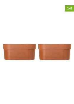 Vigar Doniczki (2 szt.) "Urban garden" w kolorze pomarańczowym - 37 x 17 x 16 cm ze sklepu Limango Polska w kategorii Doniczki i osłonki - zdjęcie 188884069