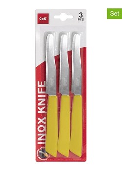 CEGECO Noże (3 szt.) w kolorze żółtym ze sklepu Limango Polska w kategorii Sztućce - zdjęcie 188884526