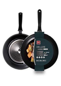 CEGECO Patelnia "Deluxe" w kolorze czarnym - Ø 26 cm ze sklepu Limango Polska w kategorii Garnki - zdjęcie 188884537