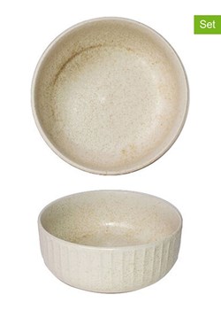 CEGECO Miski (2 szt.) w kolorze kremowym - Ø 13 cm ze sklepu Limango Polska w kategorii Naczynia - zdjęcie 188884556