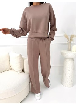 Brązowy Masełkowy Dwuczęściowy Komplet ze sklepu ModnaKiecka.pl w kategorii Komplety i garnitury damskie - zdjęcie 188884769