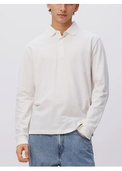 Reserved - Koszulka polo z długim rękawem - złamana biel ze sklepu Reserved w kategorii T-shirty męskie - zdjęcie 188884909