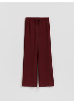 Reserved - Spodnie long leg - bordowy ze sklepu Reserved w kategorii Spodnie damskie - zdjęcie 188885088
