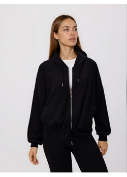 Reserved - Rozpinana bluza z wiskozą - czarny ze sklepu Reserved w kategorii Bluzy damskie - zdjęcie 188885127