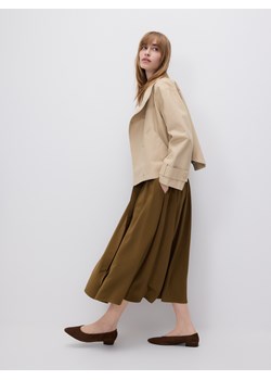 Reserved - Spódnica z wiskozą - oliwkowy ze sklepu Reserved w kategorii Spódnice - zdjęcie 188887115