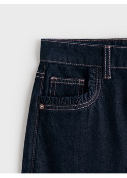 Reserved - Jeansy wide leg - granatowy ze sklepu Reserved w kategorii Jeansy damskie - zdjęcie 188887147