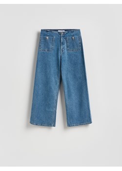 Reserved - Spodnie culotte - niebieski ze sklepu Reserved w kategorii Spodnie damskie - zdjęcie 188887448