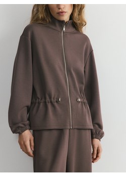 Reserved - Rozpinana bluza z modalem - brązowy ze sklepu Reserved w kategorii Bluzy damskie - zdjęcie 188887529