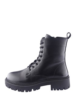 D.Moro Skórzane trzewiki w kolorze czarnym ze sklepu Limango Polska w kategorii Workery damskie - zdjęcie 188888156