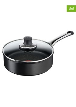 Tefal 2-częściowy zestaw "Unlimited" w kolorze czarnym - Ø 24 cm ze sklepu Limango Polska w kategorii Garnki - zdjęcie 188888347