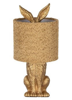 Clayre &amp; Eef Lampa stołowa w kolorze złoto-jasnobrązowym - wys. 43 x Ø 20 cm ze sklepu Limango Polska w kategorii Oświetlenie - zdjęcie 188888385