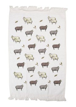 Clayre &amp; Eef Ręczniki (2 szt.) w kolorze białym ze wzorem dla gości - 66 x 40 cm ze sklepu Limango Polska w kategorii Ręczniki - zdjęcie 188888586