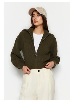 trendyol Kardigan w kolorze khaki ze sklepu Limango Polska w kategorii Swetry damskie - zdjęcie 188888639