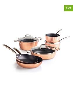 Sauter 9-częściowy zestaw w kolorze miedzianym ze sklepu Limango Polska w kategorii Garnki - zdjęcie 188888655