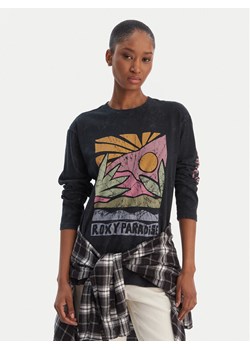 Roxy Bluzka Hangloose Washed ERJZT06028 Czarny Relaxed Fit ze sklepu MODIVO w kategorii Bluzki damskie - zdjęcie 188888907
