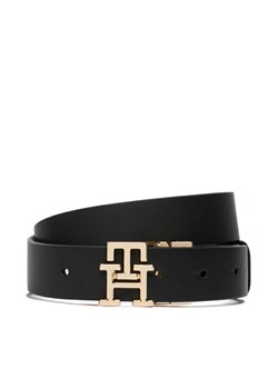 Tommy Hilfiger Pasek Damski Th Logo 3.0 Rev Mono AW0AW18019 Czarny ze sklepu MODIVO w kategorii Paski damskie - zdjęcie 188888949