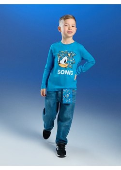 Sinsay - Bawełniana koszulka z nadrukiem Sonic the Hedgehog - mid blue ze sklepu Sinsay w kategorii T-shirty chłopięce - zdjęcie 188890215
