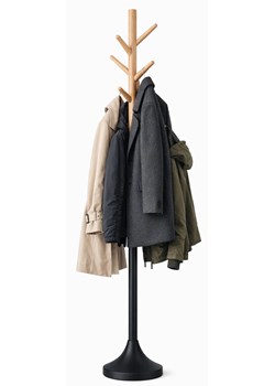 Czarny stojący wieszak na ubrania R9-M20 ze sklepu Edinos.pl w kategorii Zestawy mebli do przedpokoju - zdjęcie 188890259