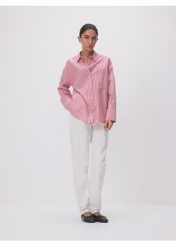 Reserved - Koszula z bawełny oxford - czerwony ze sklepu Reserved w kategorii Bluzki damskie - zdjęcie 188893447