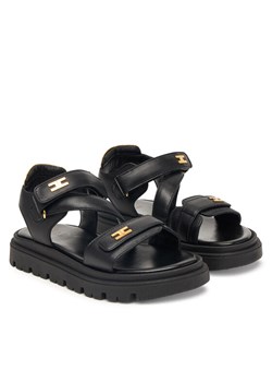 Sandały Elisabetta Franchi F4A2-E0586-1733 Czarny ze sklepu eobuwie.pl w kategorii Sandały dziecięce - zdjęcie 188893845