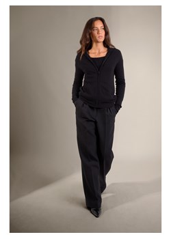 Perfect Cashmere Kaszmirowy kardigan "Emma" w kolorze czarnym ze sklepu Limango Polska w kategorii Swetry damskie - zdjęcie 188894488