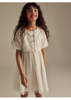 Reserved - Sukienka z bolerkiem - biały ze sklepu Reserved w kategorii Sukienki dziewczęce - zdjęcie 188894856