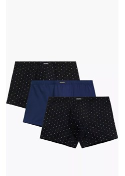 3-pack bokserki męskie 3MH-220-CZA/NIEC/CZA, Kolor czarno-granatowy, Rozmiar L, ATLANTIC ze sklepu Primodo w kategorii Majtki męskie - zdjęcie 188895295
