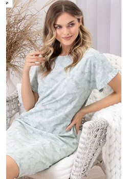 Bawełniana piżama damska 1728 Elif, Kolor zielony-wzór, Rozmiar M, Leveza ze sklepu Primodo w kategorii Koszule nocne - zdjęcie 188895347