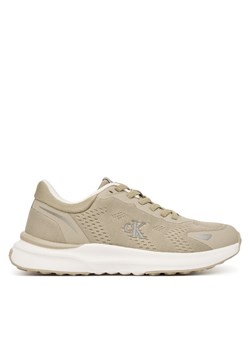 Sneakersy Calvin Klein Low Cut Lace-Up V3X9-83311-1903 Beżowy ze sklepu eobuwie.pl w kategorii Buty sportowe dziecięce - zdjęcie 188896417