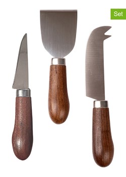 Sagaform 3-częściowy zestaw w kolorze brązowym do krojenia sera - wys. 14,5 cm ze sklepu Limango Polska w kategorii Akcesoria kuchenne - zdjęcie 188897398