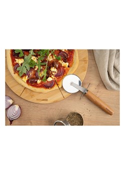 Fackelmann Nóż "Fair" w kolorze srebrno-brązowym do pizzy - dł. 21 cm ze sklepu Limango Polska w kategorii Akcesoria kuchenne - zdjęcie 188897409