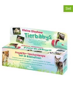 moses. Latarki projektorowe (2 szt.) w kolorze zielonym - 3+ ze sklepu Limango Polska w kategorii Oświetlenie - zdjęcie 188897446