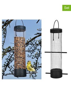 Garden Hero Stacje dokarmiania ptaków (2 szt.) w kolorze czarnym - wys. 28 x Ø 6,2 cm ze sklepu Limango Polska w kategorii Dekoracje i akcesoria ogrodowe - zdjęcie 188897487