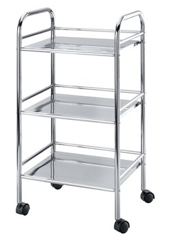 Wenko Wózek w kolorze srebrnym - 41 x 75 x 32 cm ze sklepu Limango Polska w kategorii Szafy - zdjęcie 188897519