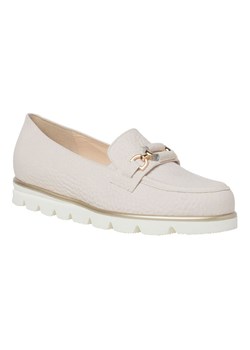 HASSIA Skórzane mokasyny "Pisa" w kolorze kremowym ze sklepu Limango Polska w kategorii Mokasyny damskie - zdjęcie 188897895