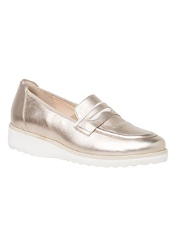 HASSIA Skórzane mokasyny "Sevilla" w kolorze złotym ze sklepu Limango Polska w kategorii Mokasyny damskie - zdjęcie 188897969