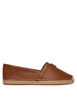 Tommy Hilfiger Espadryle Th Logo Leather Espadrille FW0FW09246 Brązowy ze sklepu MODIVO w kategorii Espadryle damskie - zdjęcie 188900086