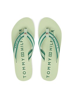 Tommy Hilfiger Japonki Th Webbing Summer Sandal FW0FW09193 Zielony ze sklepu MODIVO w kategorii Klapki damskie - zdjęcie 188900119