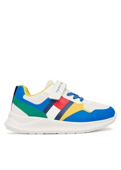 Tommy Hilfiger Sneakersy Flag Low Cut Lace-Up/Velcro T1X9-34369-1843 M Kolorowy ze sklepu MODIVO w kategorii Buty sportowe dziecięce - zdjęcie 188900138