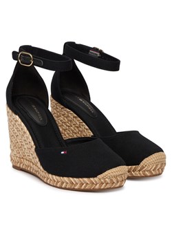 Tommy Hilfiger Espadryle Flag High Wedge Espad Closed Toe FW0FW09225 Czarny ze sklepu MODIVO w kategorii Espadryle damskie - zdjęcie 188900207
