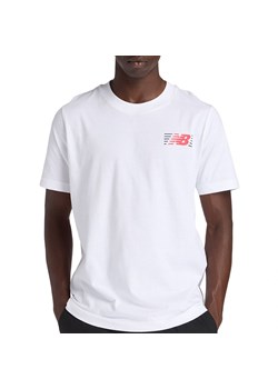 Koszulka męska New Balance MT6179UMWT - biała ze sklepu streetstyle24.pl w kategorii T-shirty męskie - zdjęcie 188901458
