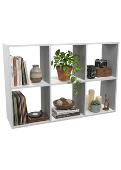 Ażurowy Regał Biały W Stylu Skandynawskim E0-P84 ze sklepu Edinos.pl w kategorii Regały i witryny - zdjęcie 188901515