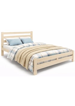 Małżeńskie łóżko w stylu skandynawskim 140x200 G9-M40 ze sklepu Edinos.pl w kategorii Łóżka i materace - zdjęcie 188901536
