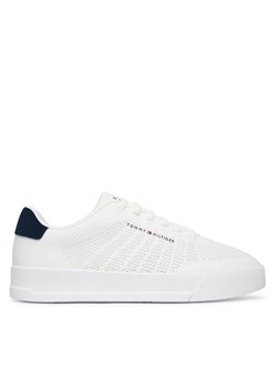 Sneakersy Tommy Hilfiger Th Court Knit FM0FM05823 Biały ze sklepu eobuwie.pl w kategorii Buty sportowe męskie - zdjęcie 188902519