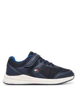 Sneakersy Tommy Hilfiger Low Cut Lace-Up T3X9-34378-1697 S Granatowy ze sklepu eobuwie.pl w kategorii Buty sportowe dziecięce - zdjęcie 188902555