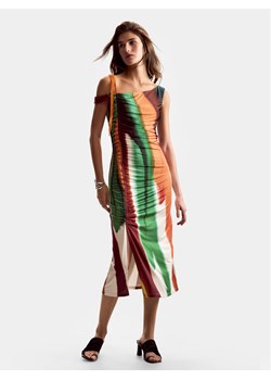 Desigual Sukienka letnia Paint Lacroix 26SWVK17 Kolorowy Slim Fit ze sklepu MODIVO w kategorii Sukienki - zdjęcie 188903737