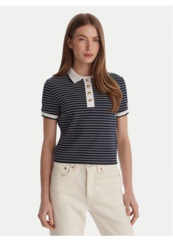 Guess Polo W6GP17 K2946 Granatowy Regular Fit ze sklepu MODIVO w kategorii Bluzki damskie - zdjęcie 188903745